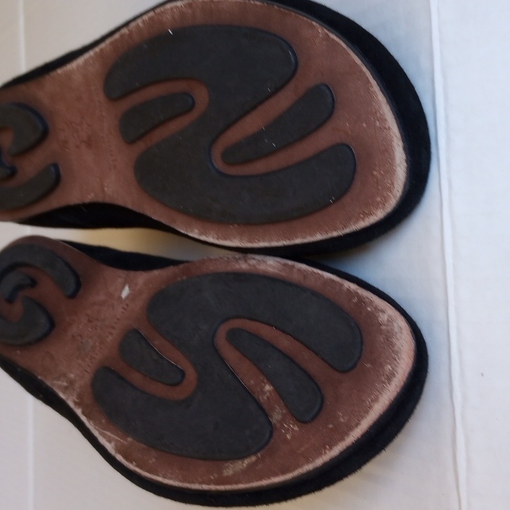 Kenneth Cole X Gentle Soles Bay Unique Leather Ballet Flats 7.5 Black Suede - Picture 11 of 11
